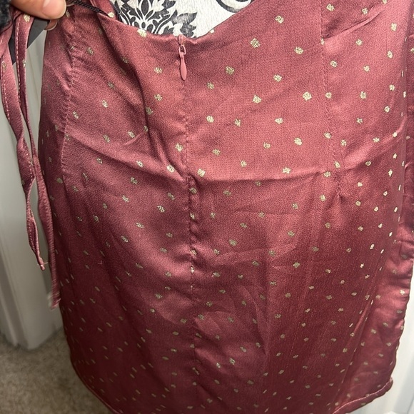 Nastygal Pink Gold Draped Front Lightweight NWT 8 - Picture 7 of 9